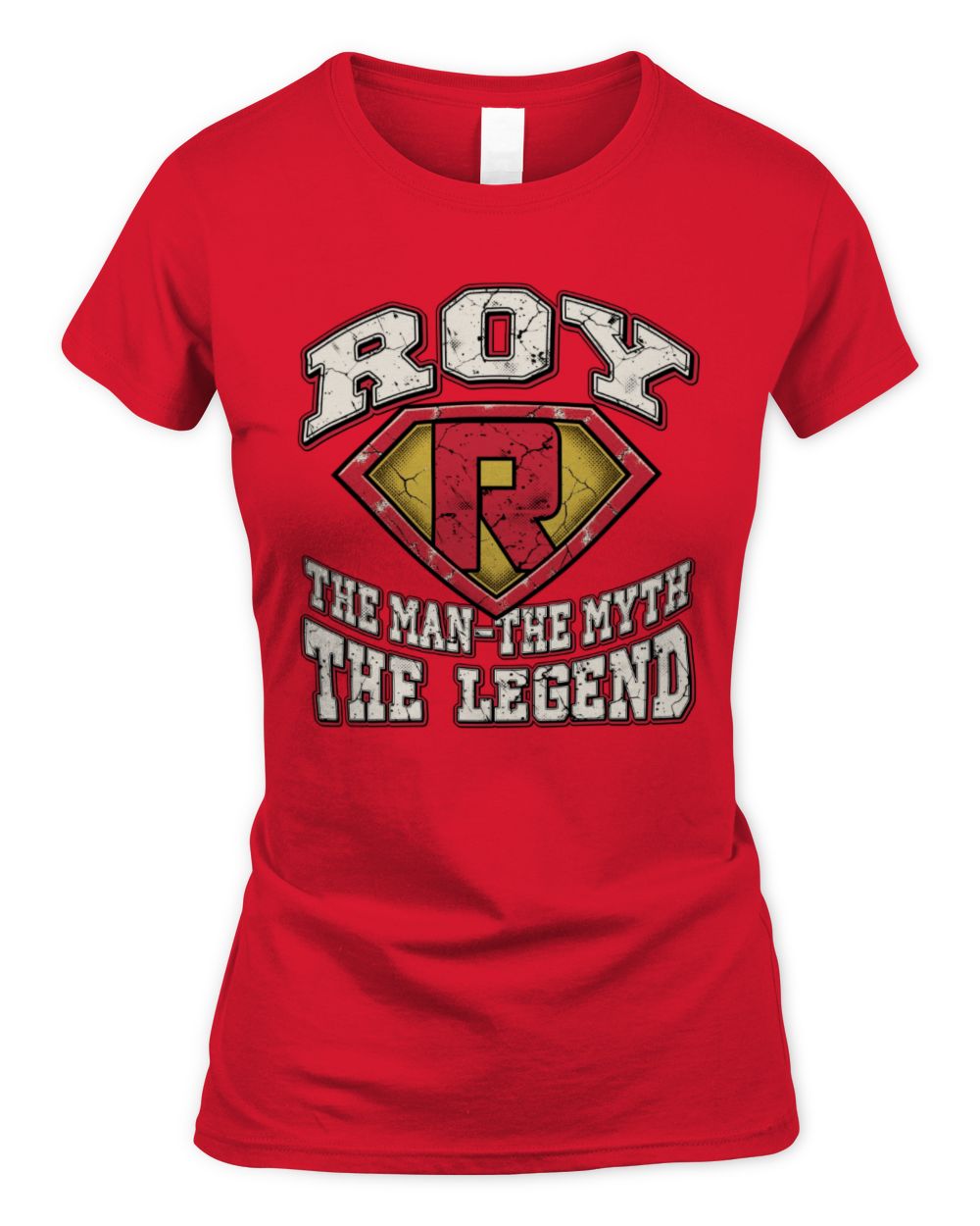 The Man The Myth The Legend Superman Graphic T-Shirt ROY M1-74 / Women's Standard T-Shirt / red