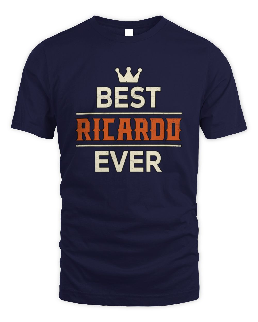 Best Your Name With Crown Shirt RICARDO M1-59 / Unisex Standard T-Shirt / navy