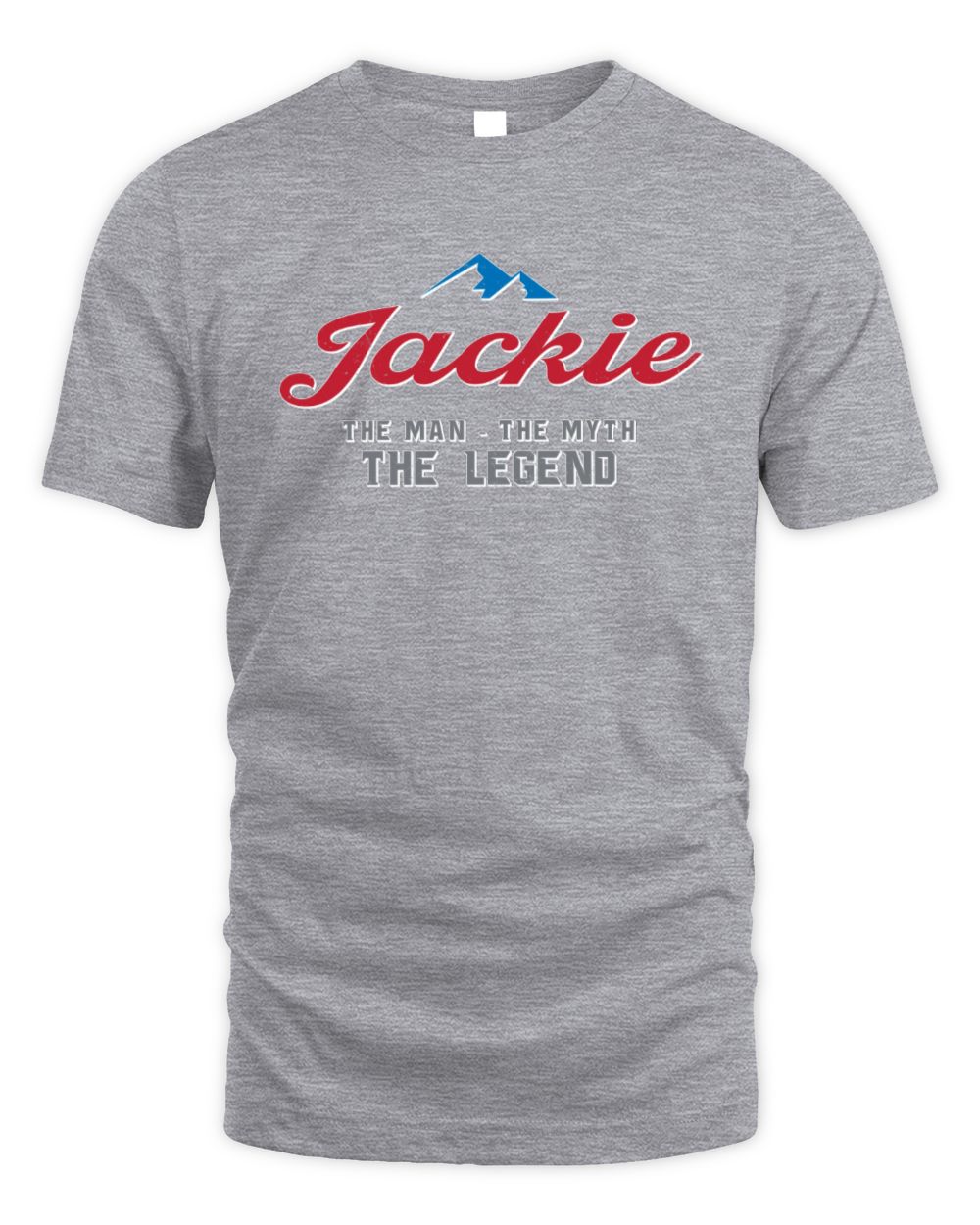 The Man The Myth The Legend Coors Light Beer T-Shirt JACKIE M1-S84 / Unisex Standard T-Shirt / sport grey