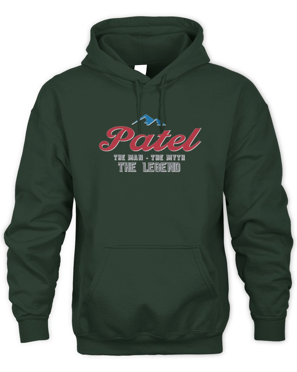 The Man The Myth The Legend Coors Light Beer T-Shirt PATEL M1-S84 / Unisex Hoodie / forest green
