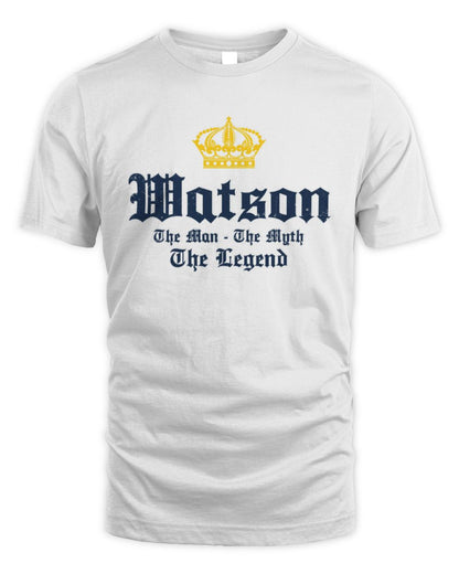 The Man The Myth The Legend Corona Beer T-Shirt WATSON M1-S83 / Unisex Standard T-Shirt / white