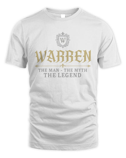 The Man The Myth The Legend Western Shirt WARREN M1-78 / Unisex Standard T-Shirt / white