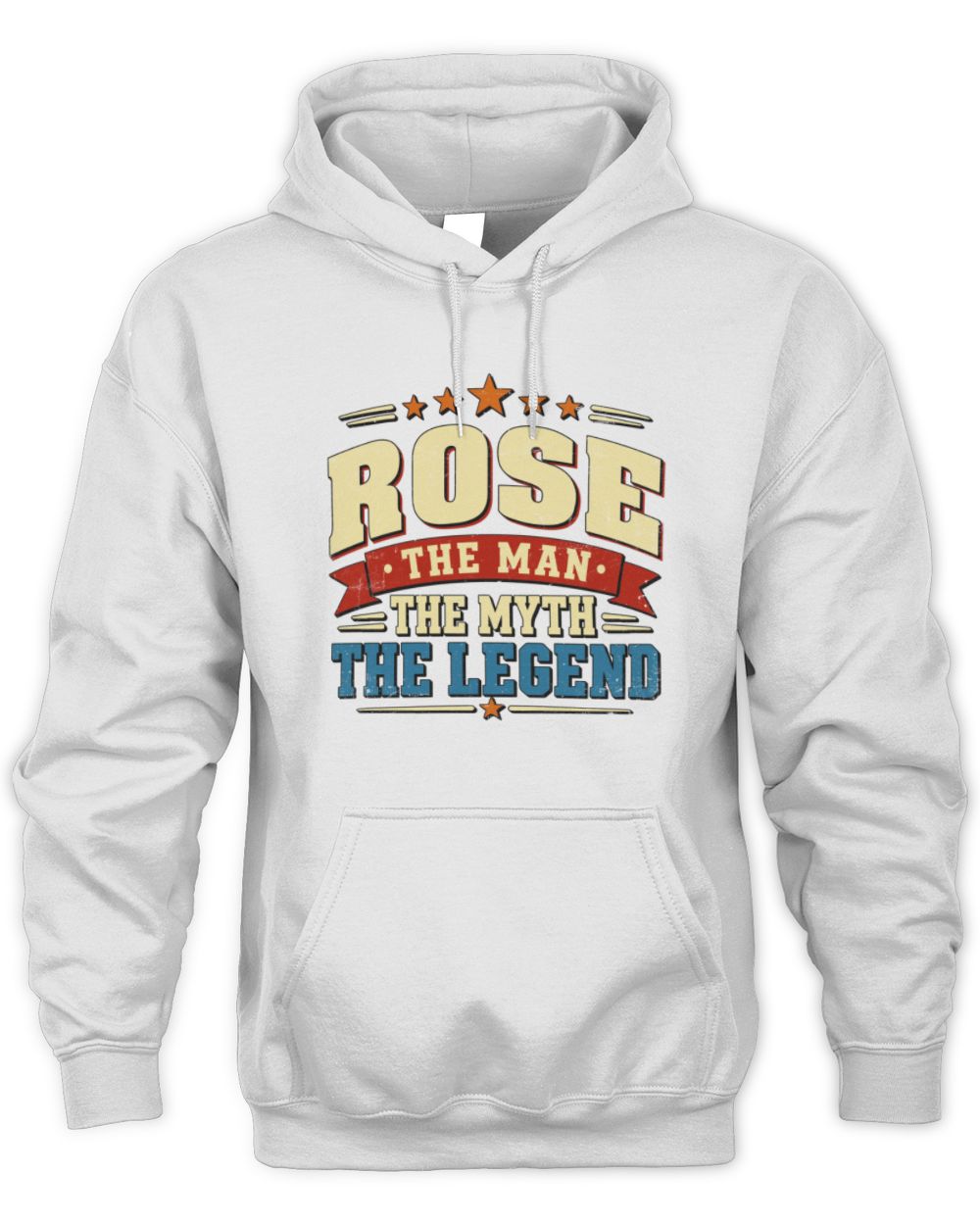 The Man The Myth The Legend Ribbon Vintage T-Shirt ROSE M1-56 / Unisex Hoodie / white