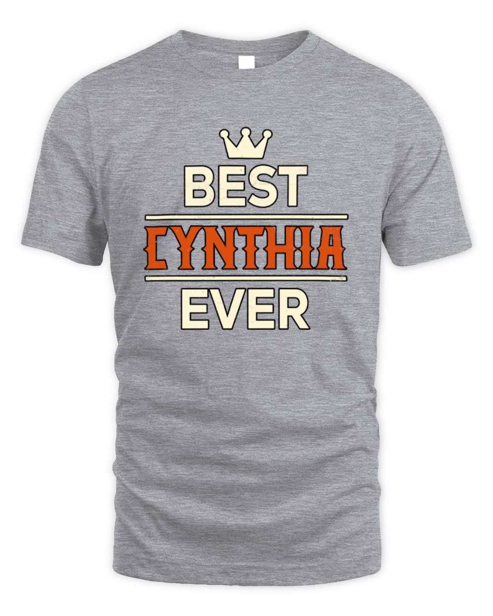Best Your Name With Crown Shirt CYNTHIA M1-59 / Unisex Standard T-Shirt / sport grey