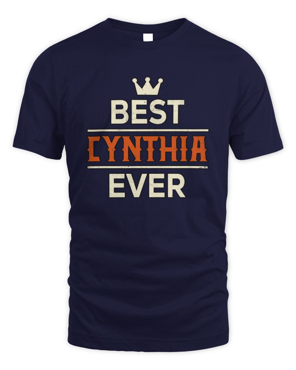 Best Your Name With Crown Shirt CYNTHIA M1-59 / Unisex Standard T-Shirt / navy