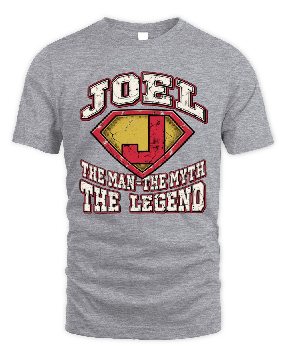 The Man The Myth The Legend Superman Graphic T-Shirt JOEL M1-74 / Unisex Standard T-Shirt / sport grey