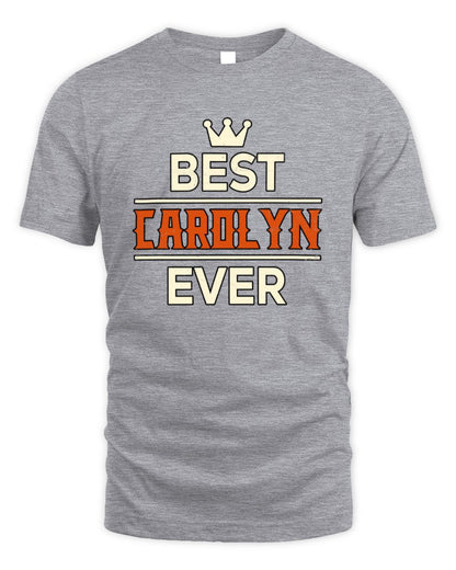 Best Your Name With Crown Shirt CAROLYN M1-59 / Unisex Standard T-Shirt / sport grey