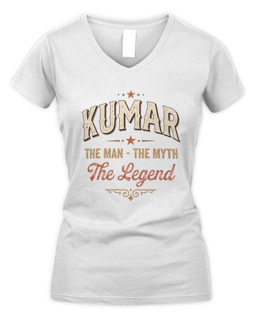 I'm Name I'm Not Rude I Just Have The Balls Funny T-Shirt KUMAR M1-77 / Women's V-Neck T-Shirt / white
