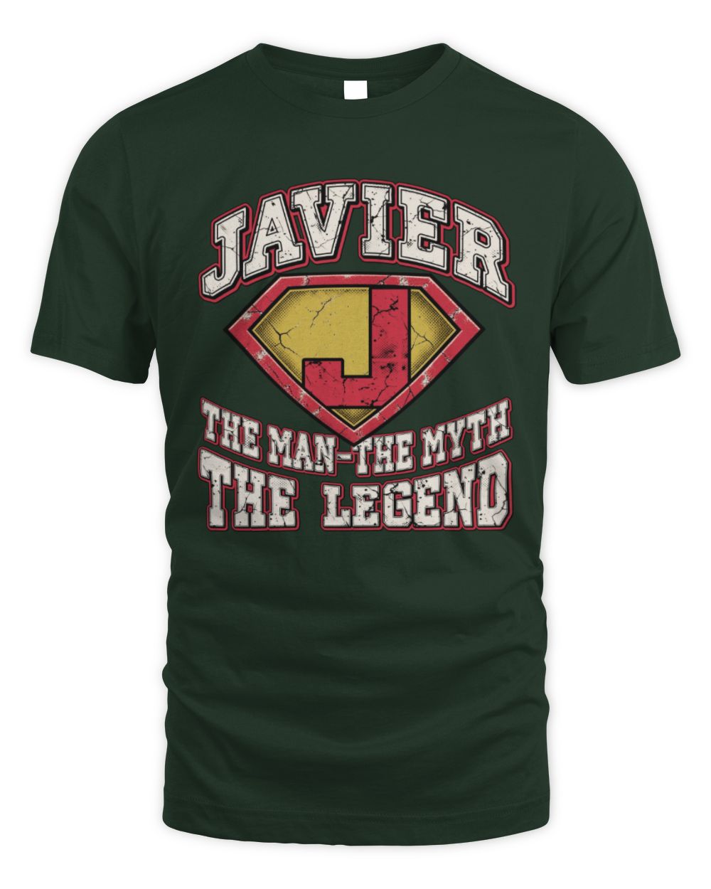 The Man The Myth The Legend Superman Graphic T-Shirt JAVIER M1-74 / Unisex Standard T-Shirt / forest green