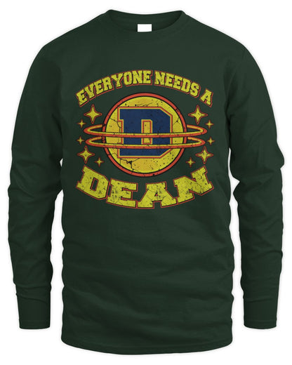 Everyone Needs a Your Name Shirt DEAN M1-76 / Men's Long Sleeved T-Shirt / forest green