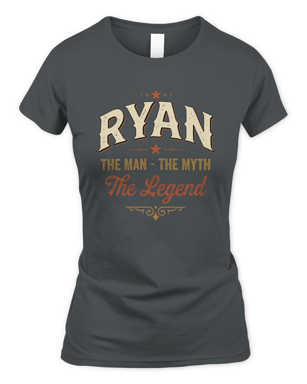 I'm Name I'm Not Rude I Just Have The Balls Funny T-Shirt RYAN M1-77 / Women's Standard T-Shirt / charcoal