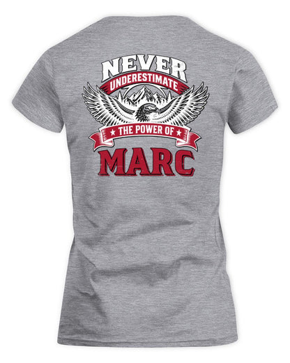 Never Underestimate Your Name Eagle Mountain Shirt MARC M1-61 / Women's Standard T-Shirt / sport grey