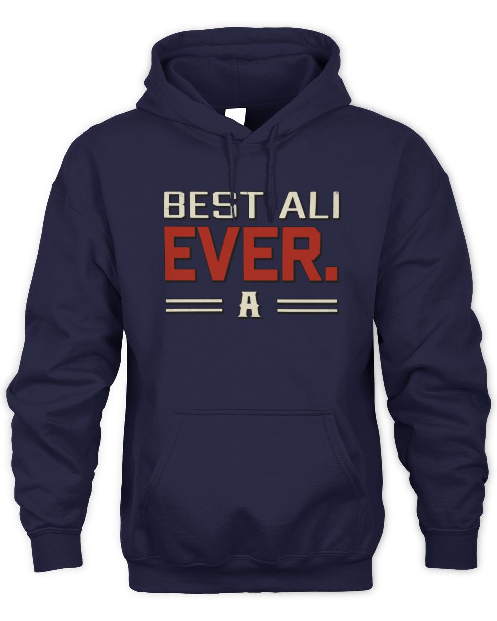 Best Your Name Ever Cool Shirt ALI M1-58 / Unisex Hoodie / navy