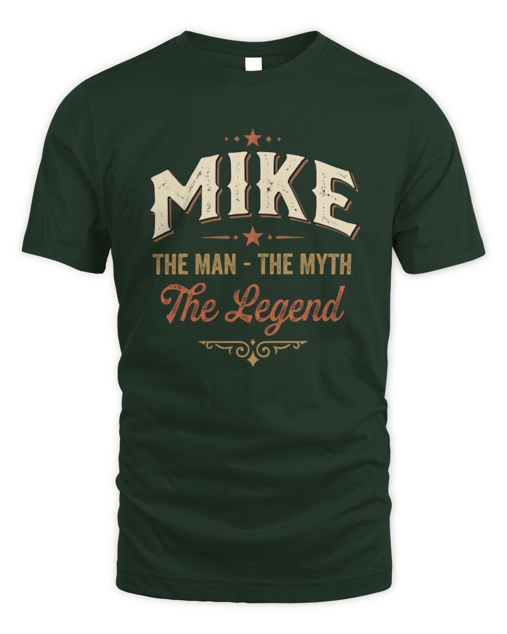 I'm Name I'm Not Rude I Just Have The Balls Funny T-Shirt MIKE M1-77 / Unisex Standard T-Shirt / forest green