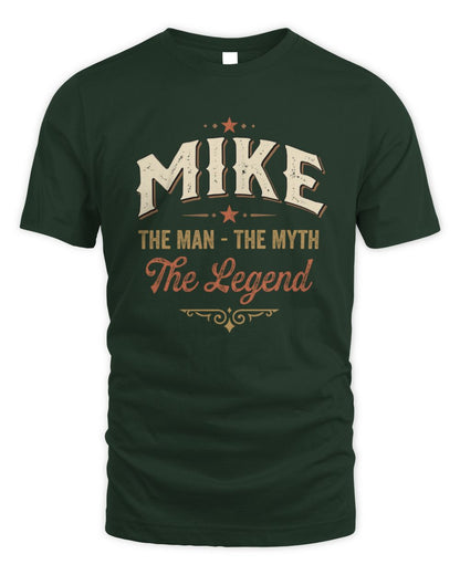 I'm Name I'm Not Rude I Just Have The Balls Funny T-Shirt MIKE M1-77 / Unisex Standard T-Shirt / forest green