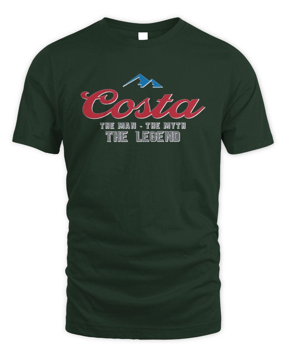 The Man The Myth The Legend Coors Light Beer T-Shirt COSTA M1-S84 / Unisex Standard T-Shirt / forest green