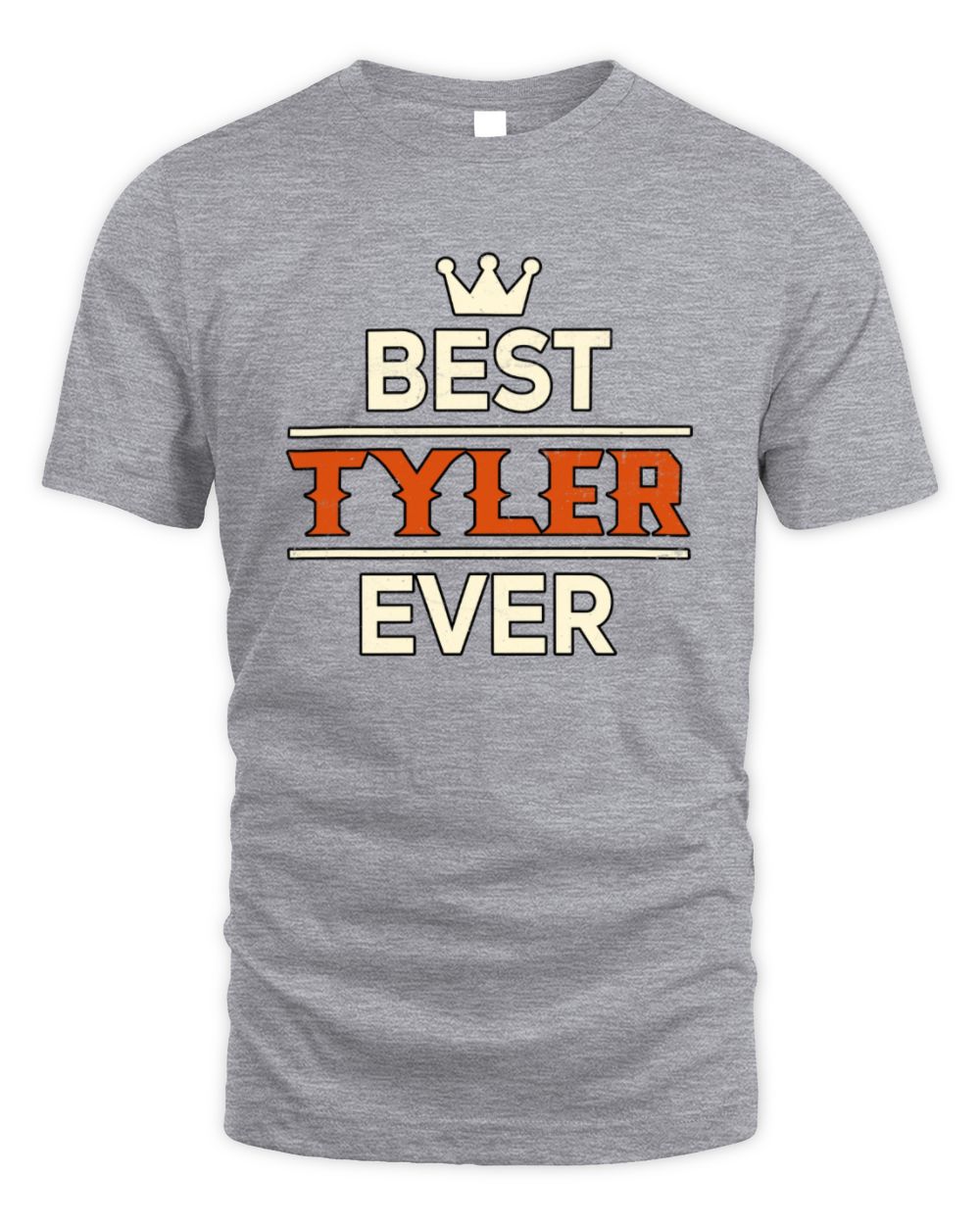 Best Your Name With Crown Shirt TYLER M1-59 / Unisex Standard T-Shirt / sport grey