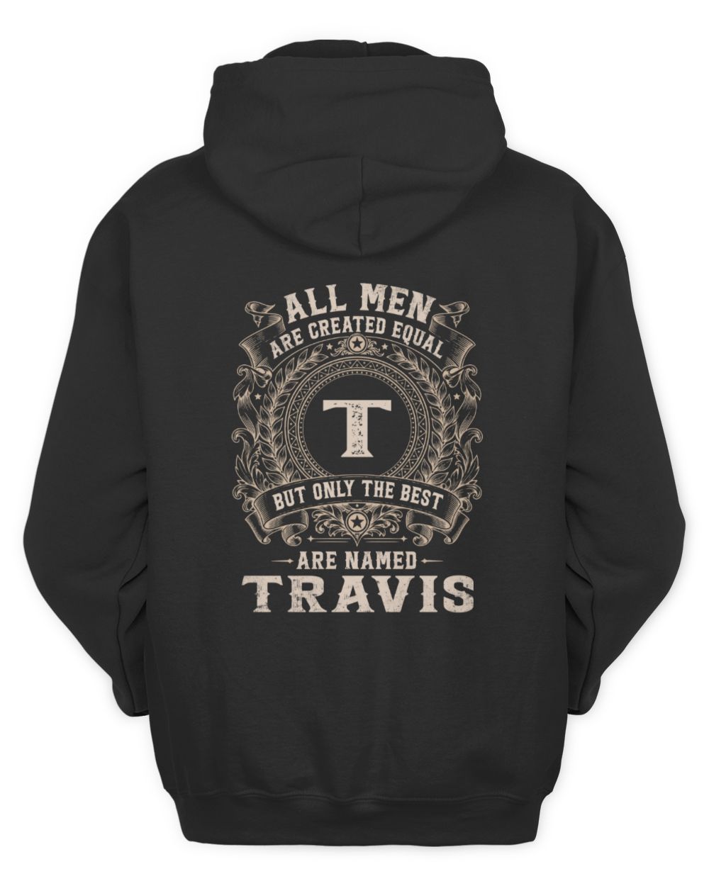 All Men Are Created Equal Cool Logo Shirt TRAVIS M1-60 / Unisex Hoodie / black