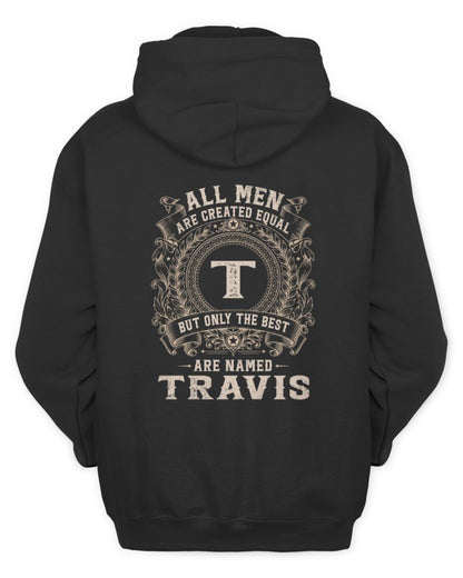 All Men Are Created Equal Cool Logo Shirt TRAVIS M1-60 / Unisex Hoodie / black