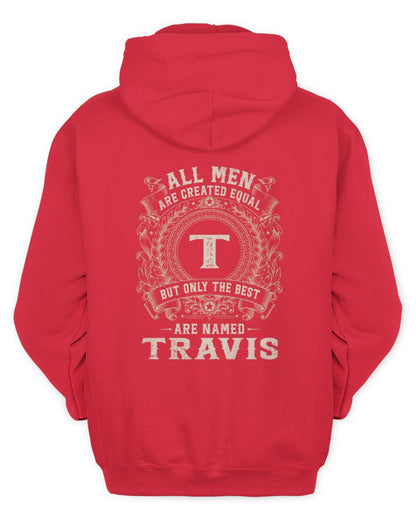 All Men Are Created Equal Cool Logo Shirt TRAVIS M1-60 / Unisex Hoodie / red