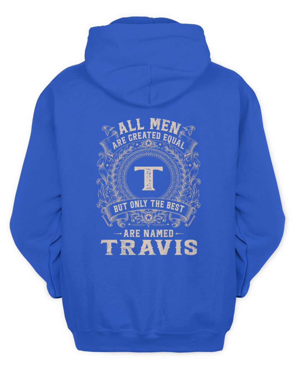 All Men Are Created Equal Cool Logo Shirt TRAVIS M1-60 / Unisex Hoodie / royal