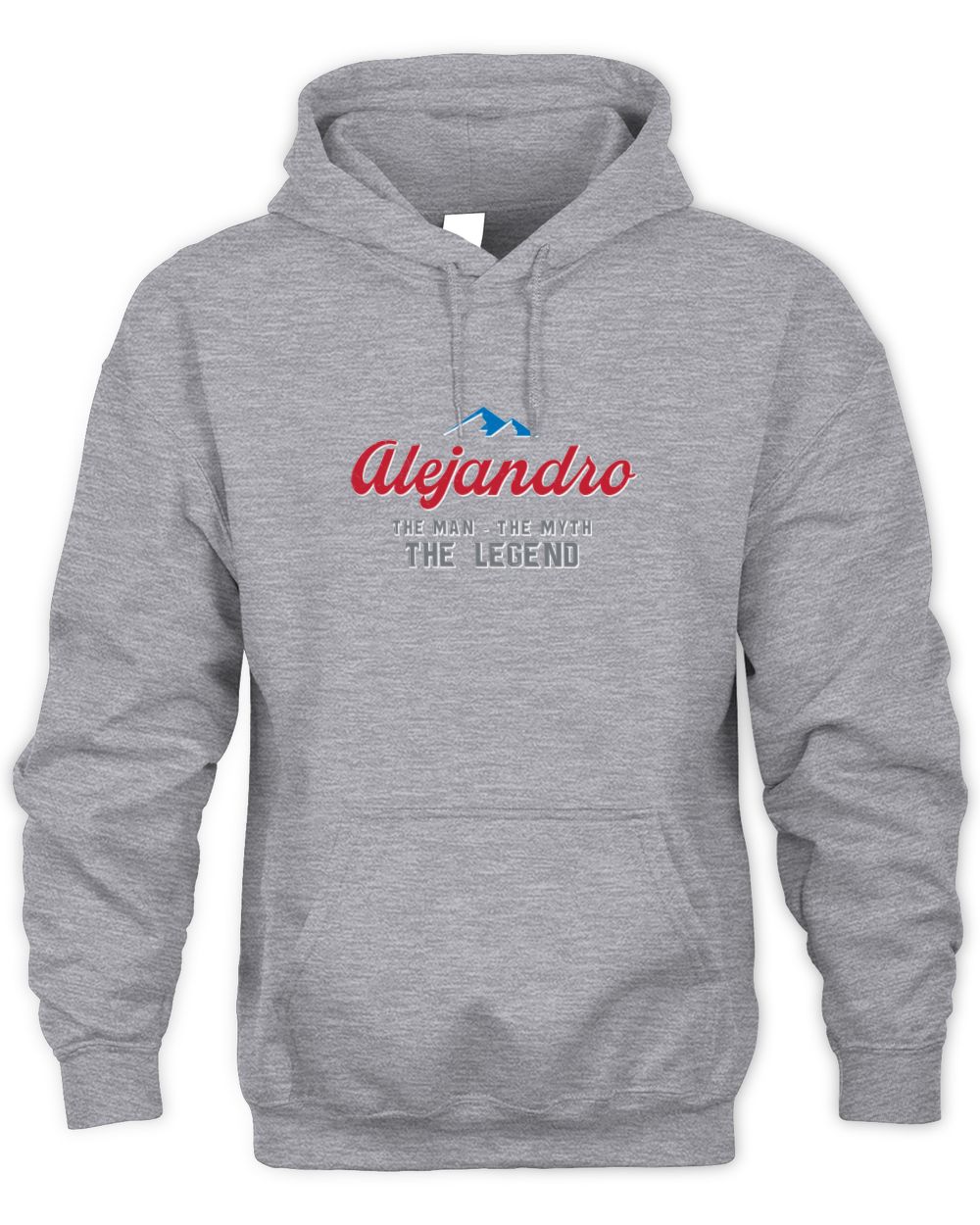 The Man The Myth The Legend Coors Light Beer T-Shirt ALEJANDRO M1-S84 / Unisex Hoodie / sport grey