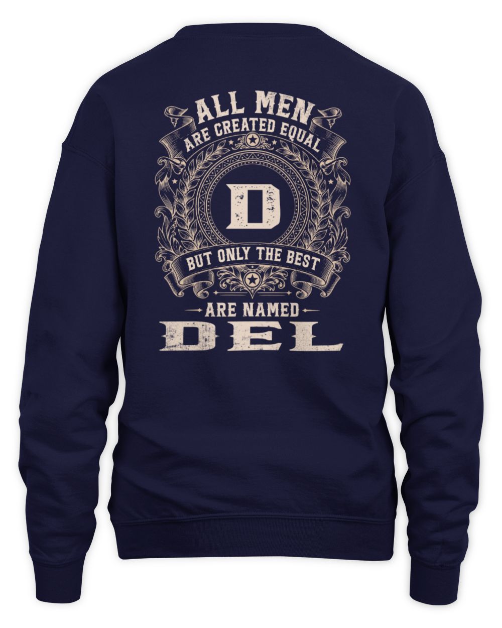 All Men Are Created Equal Cool Logo Shirt DEL M1-60 / Unisex Sweatshirt / navy