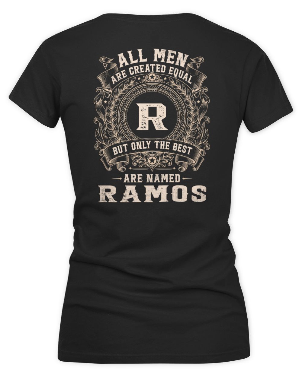 All Men Are Created Equal Cool Logo Shirt RAMOS M1-60 / Women's V-Neck T-Shirt / black