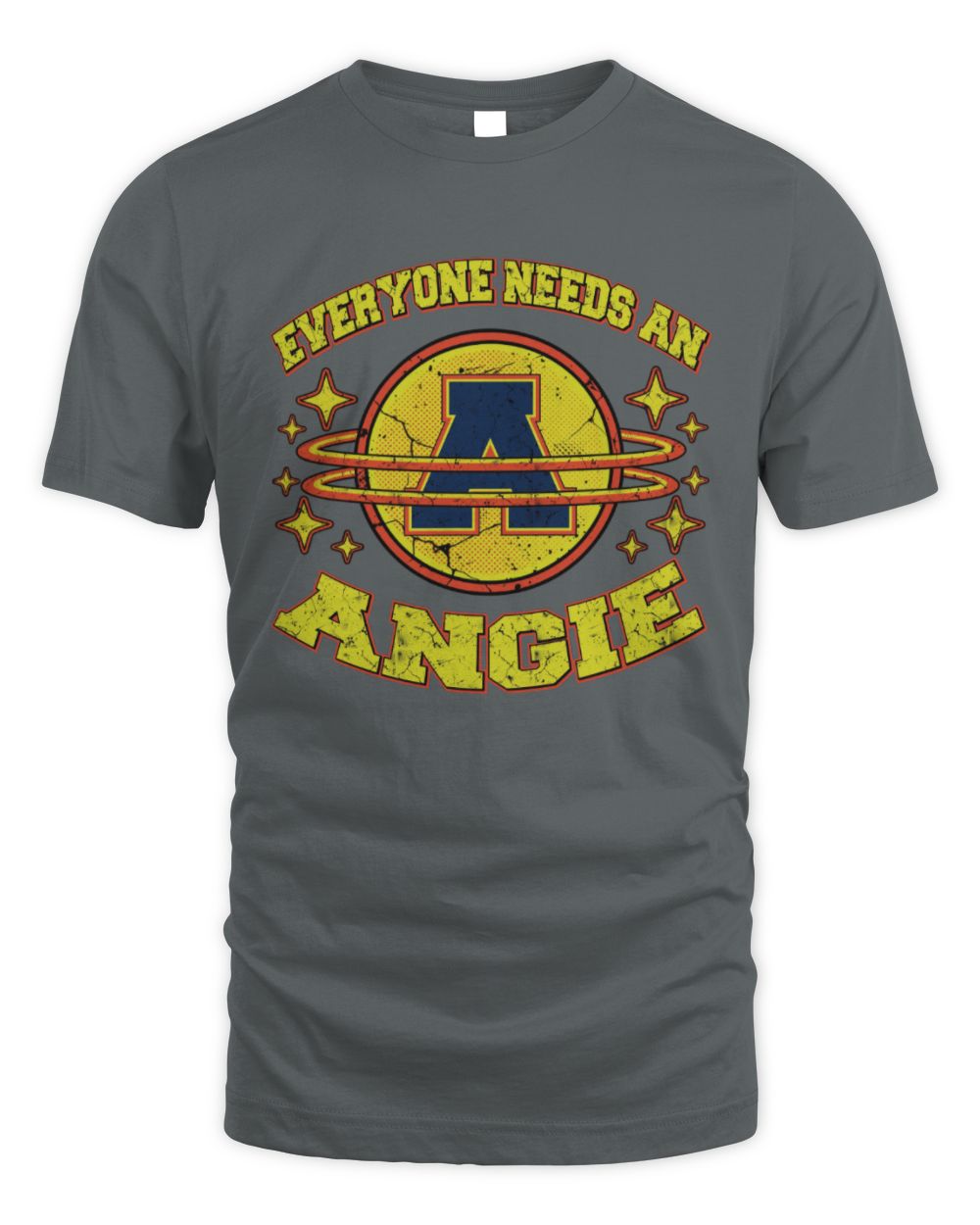 Everyone Needs a Your Name Shirt ANGIE M1-76 / Unisex Standard T-Shirt / charcoal