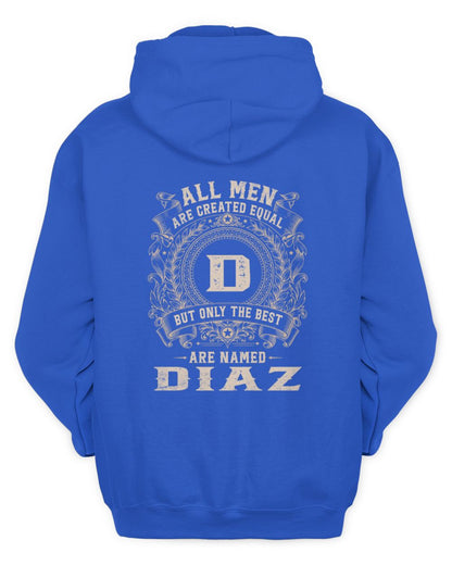All Men Are Created Equal Cool Logo Shirt DIAZ M1-60 / Unisex Hoodie / royal