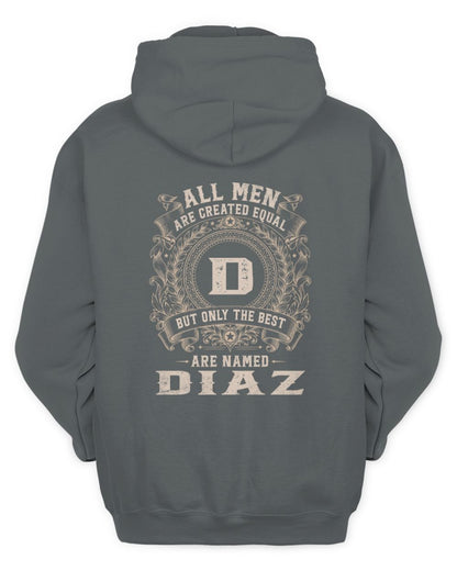 All Men Are Created Equal Cool Logo Shirt DIAZ M1-60 / Unisex Hoodie / charcoal