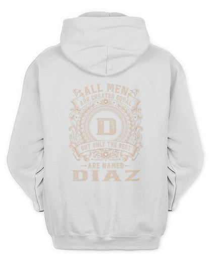 All Men Are Created Equal Cool Logo Shirt DIAZ M1-60 / Unisex Hoodie / white