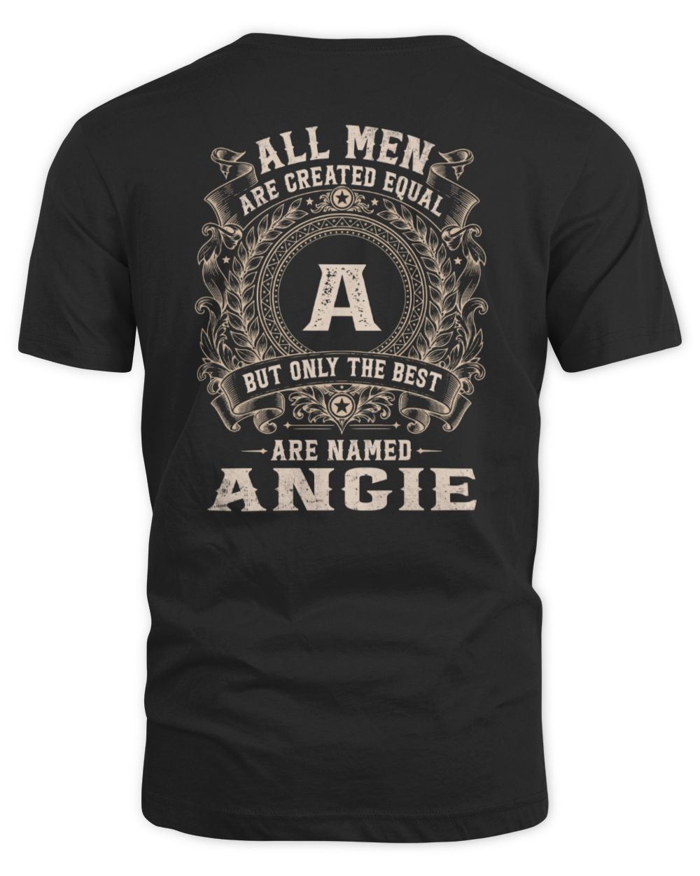 All Men Are Created Equal Cool Logo Shirt ANGIE M1-60 / Unisex Standard T-Shirt / black