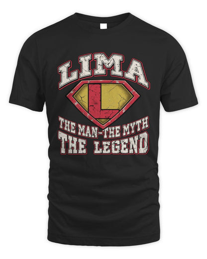 The Man The Myth The Legend Superman Graphic T-Shirt LIMA M1-74 / Unisex Standard T-Shirt / black