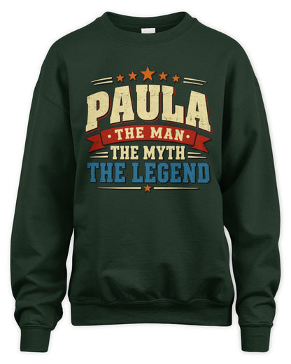 The Man The Myth The Legend Ribbon Vintage T-Shirt PAULA M1-56 / Unisex Sweatshirt / forest green