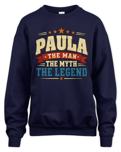 The Man The Myth The Legend Ribbon Vintage T-Shirt PAULA M1-56 / Unisex Sweatshirt / navy