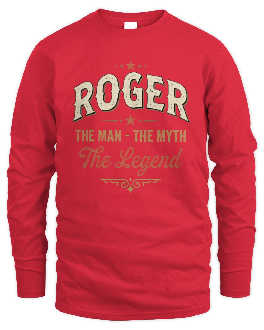 I'm Name I'm Not Rude I Just Have The Balls Funny T-Shirt ROGER M1-77 / Men's Long Sleeved T-Shirt / red