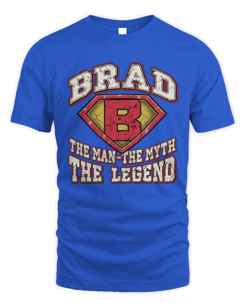 The Man The Myth The Legend Superman Graphic T-Shirt BRAD M1-74 / Unisex Standard T-Shirt / royal