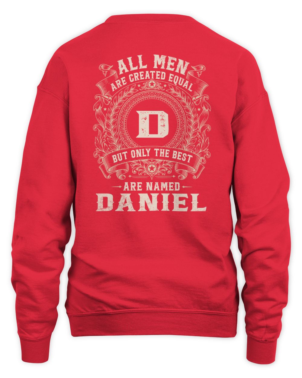 All Men Are Created Equal Cool Logo Shirt DANIEL M1-60 / Unisex Sweatshirt / red