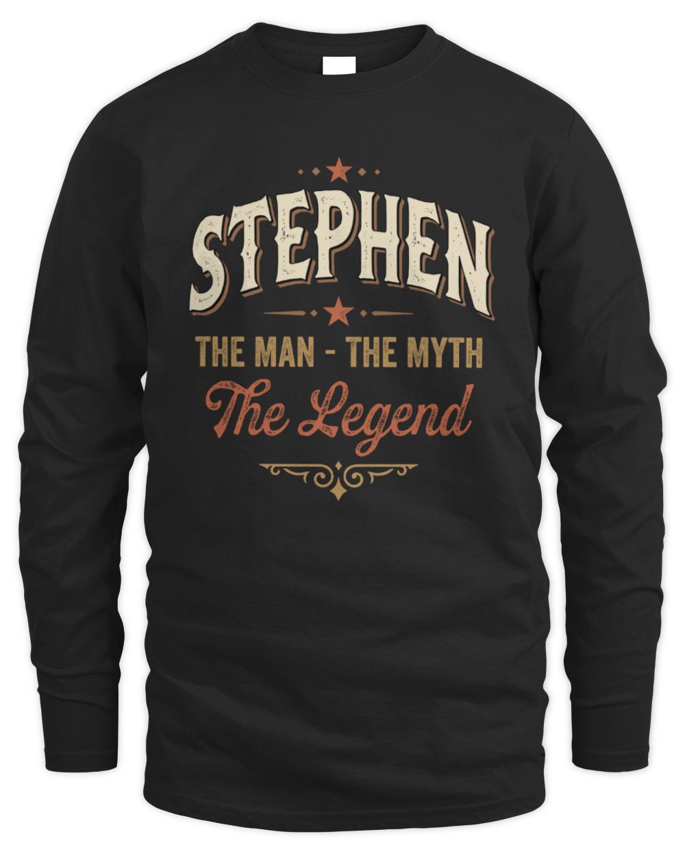 I'm Name I'm Not Rude I Just Have The Balls Funny T-Shirt STEPHEN M1-77 / Men's Long Sleeved T-Shirt / black