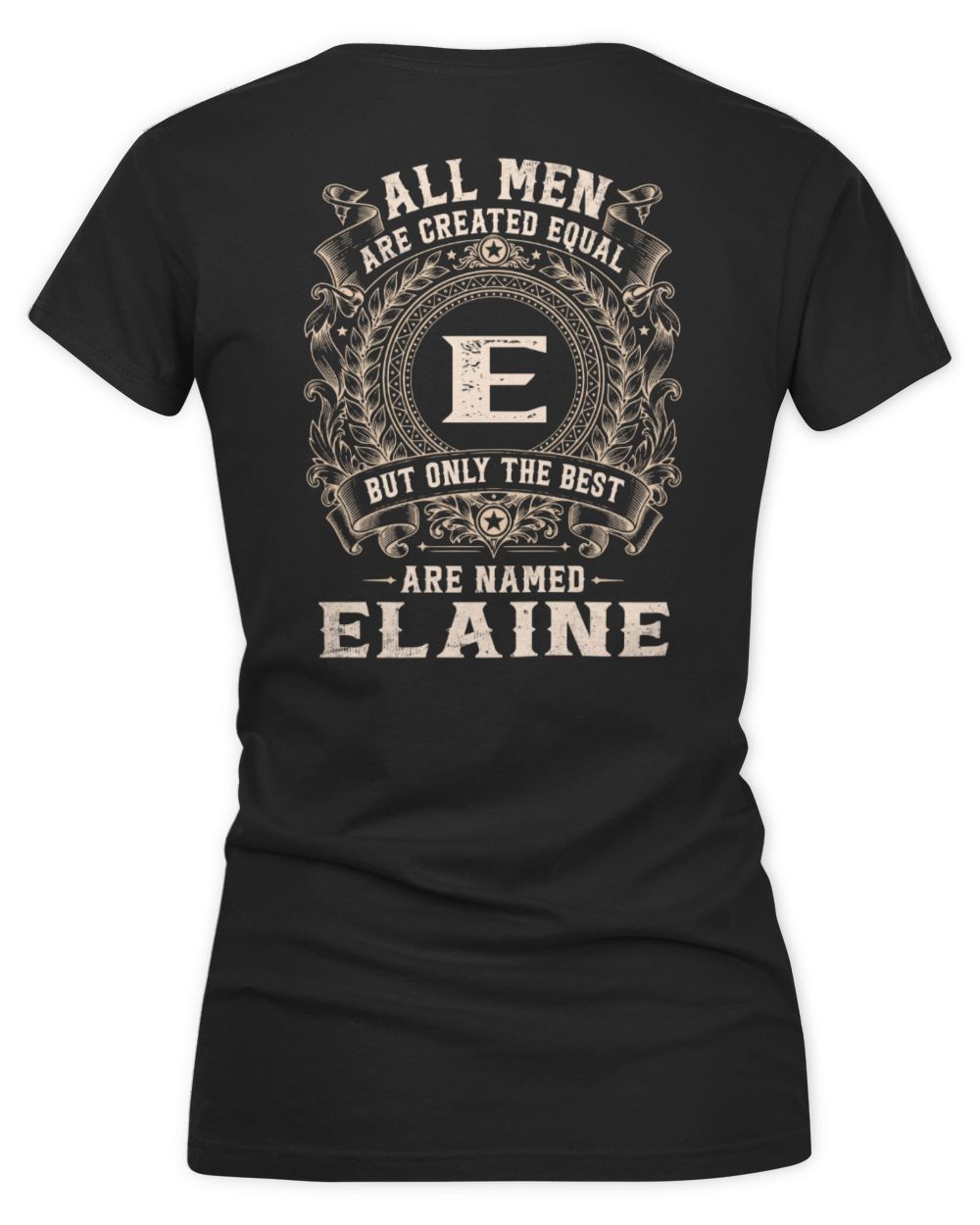 All Men Are Created Equal Cool Logo Shirt ELAINE M1-60 / Women's V-Neck T-Shirt / black