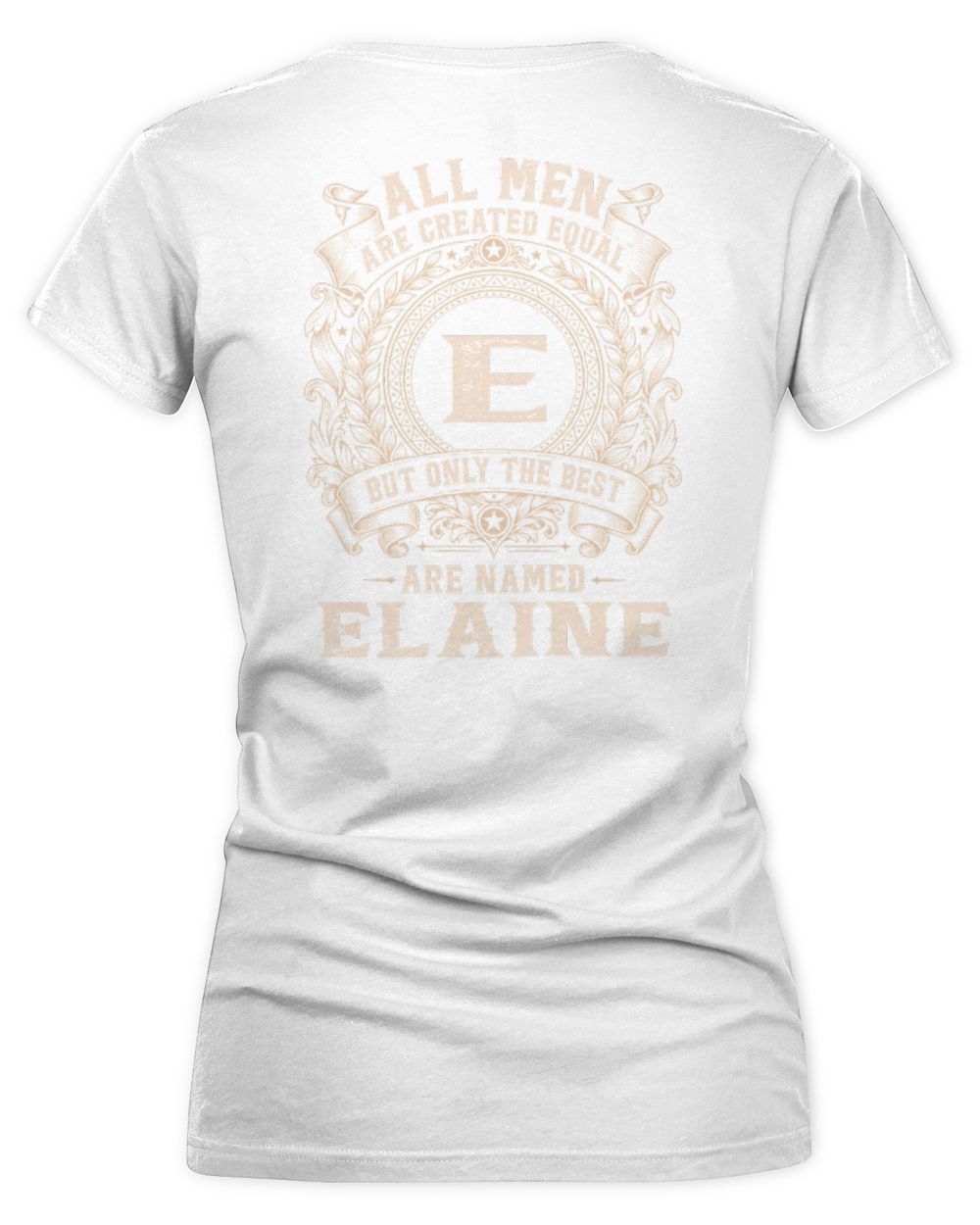 All Men Are Created Equal Cool Logo Shirt ELAINE M1-60 / Women's V-Neck T-Shirt / white