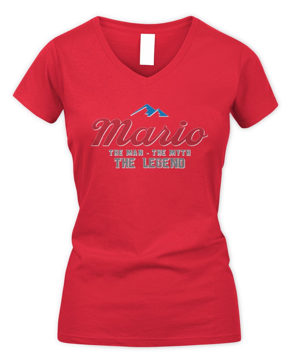 The Man The Myth The Legend Coors Light Beer T-Shirt MARIO M1-S84 / Women's V-Neck T-Shirt / red