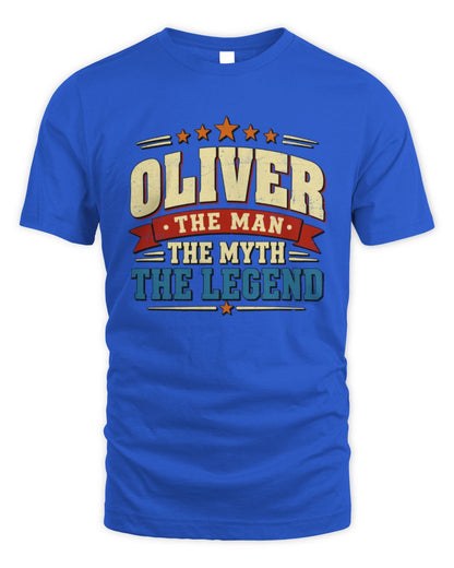 The Man The Myth The Legend Ribbon Vintage T-Shirt OLIVER M1-56 / Unisex Standard T-Shirt / royal