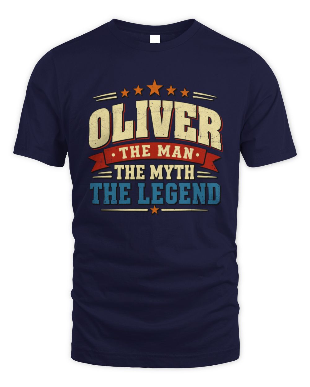 The Man The Myth The Legend Ribbon Vintage T-Shirt OLIVER M1-56 / Unisex Standard T-Shirt / navy