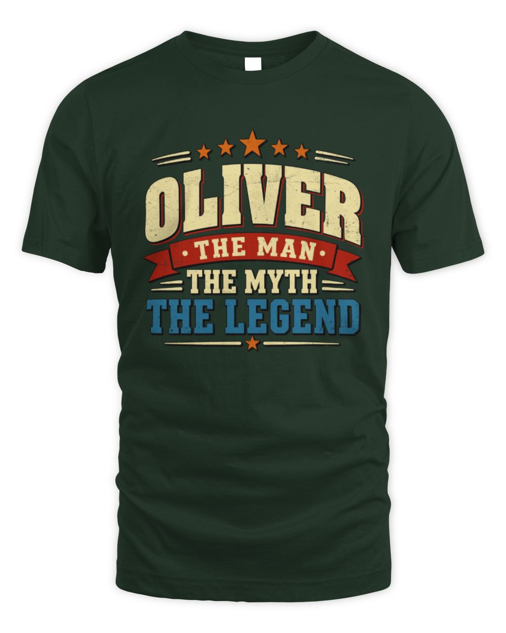 The Man The Myth The Legend Ribbon Vintage T-Shirt OLIVER M1-56 / Unisex Standard T-Shirt / forest green