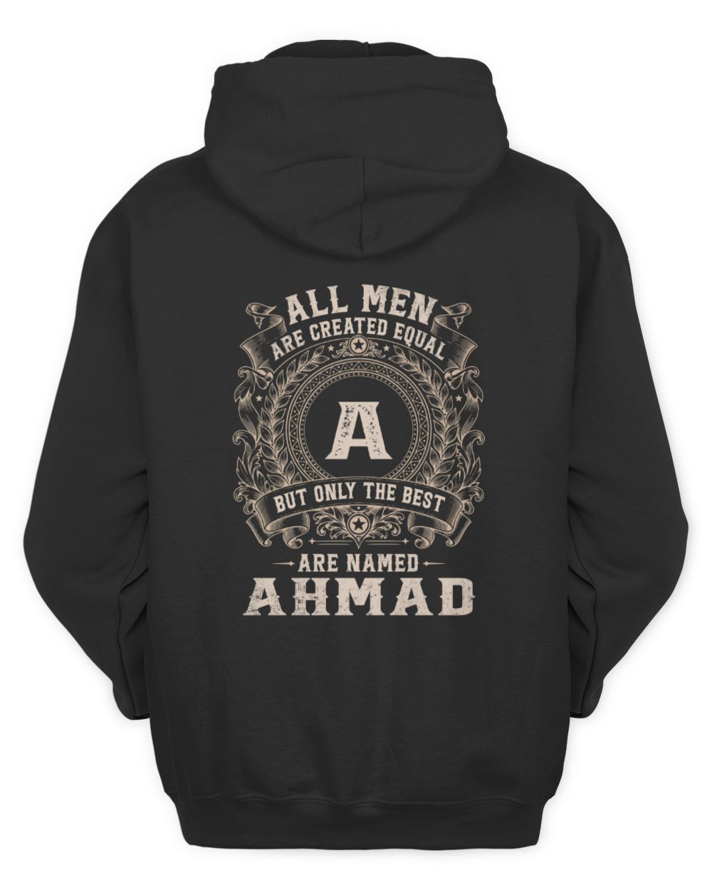 All Men Are Created Equal Cool Logo Shirt AHMAD M1-60 / Unisex Hoodie / black