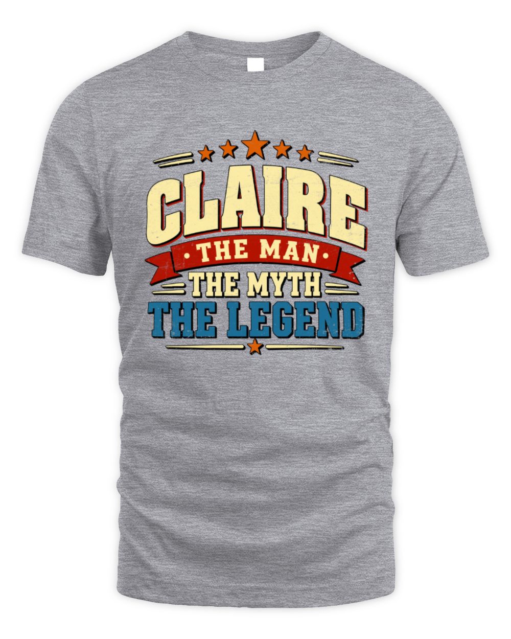 The Man The Myth The Legend Ribbon Vintage T-Shirt CLAIRE M1-56 / Unisex Standard T-Shirt / sport grey