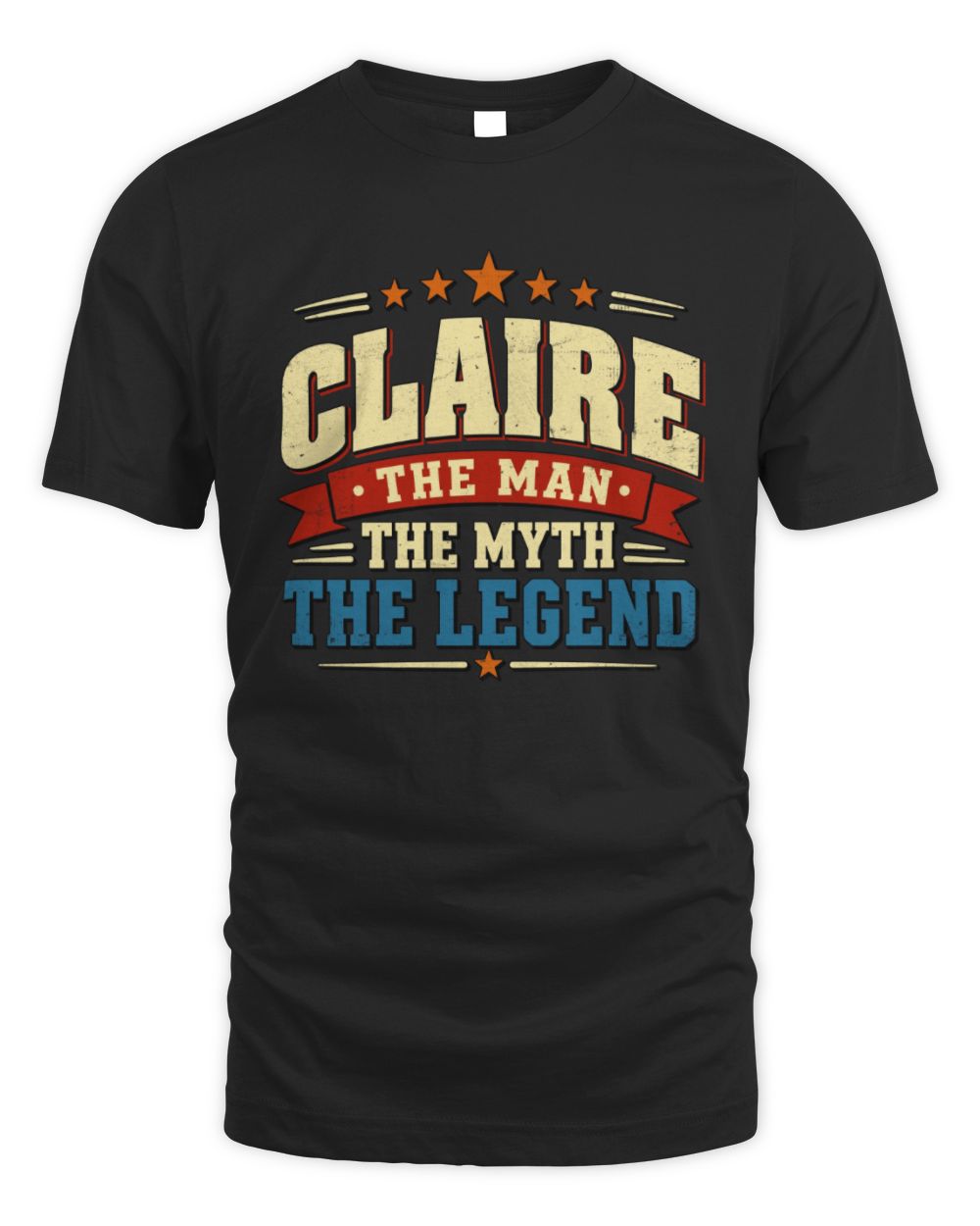 The Man The Myth The Legend Ribbon Vintage T-Shirt CLAIRE M1-56 / Unisex Standard T-Shirt / black