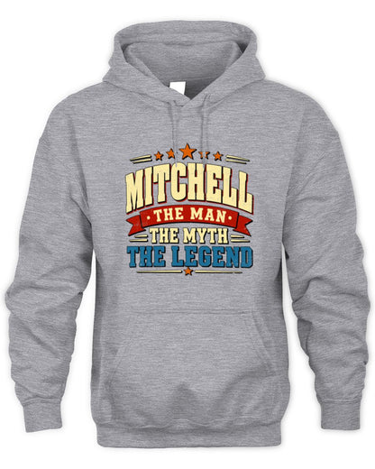 The Man The Myth The Legend Ribbon Vintage T-Shirt MITCHELL M1-56 / Unisex Hoodie / sport grey